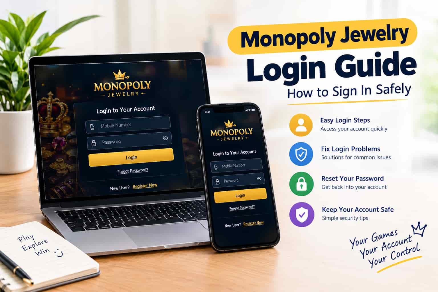 Monopoly Jewelry Login